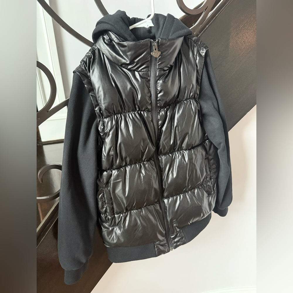 Appaman Shiny Black Puffer Jacket Vest for Boys